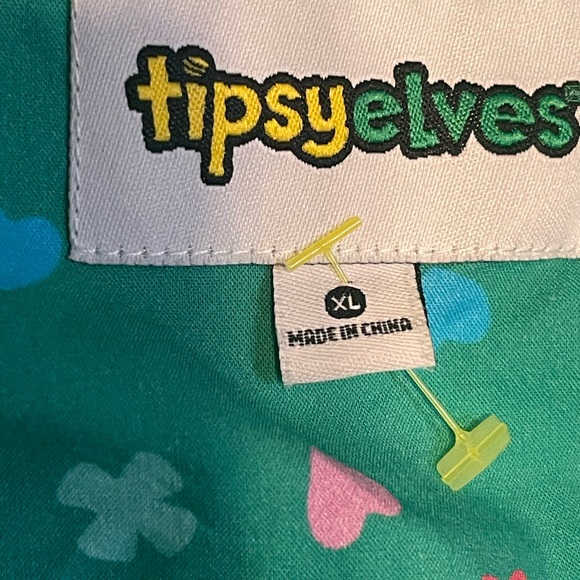 Tipsy Elves Womens button up lucky charms st Patrick’s Size XL cotton rayon - Picture 3 of 9